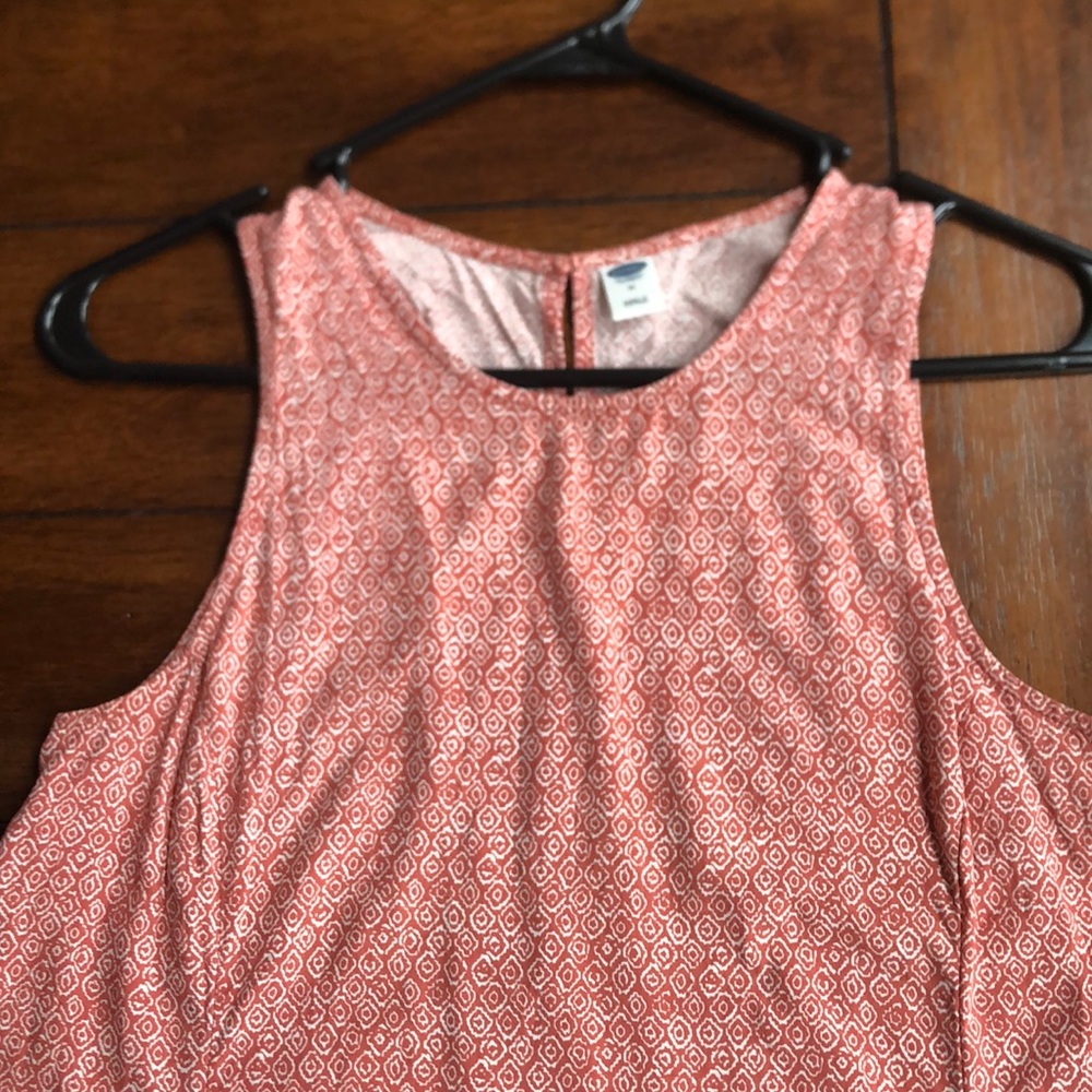 Pink and White patterned dress